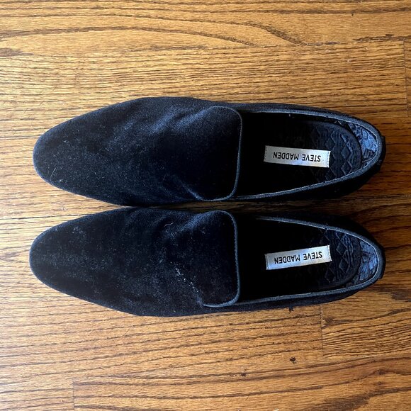 STEVE MADDEN - Laight Loafer in Black Velvet main image 6